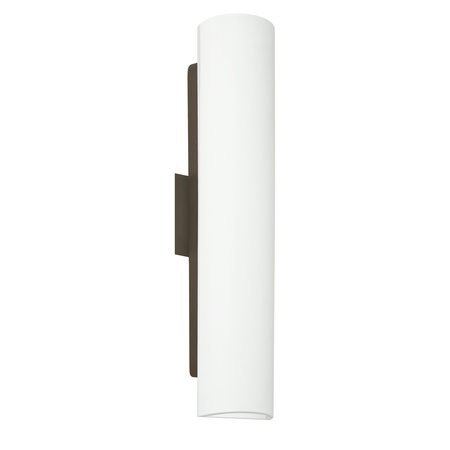 BESA LIGHTING Darci 21 Wall Sconce, Opal Matte, Bronze Finish, 3x60W A15 Incandescent 272607-BR